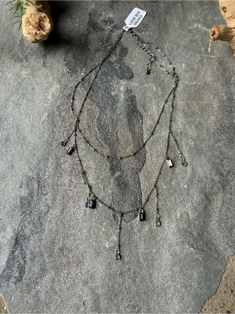 New🌟Free People-Delicate Silver Layered Charm Necklace